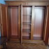 Grande armoire penderie et étagères en bois massif